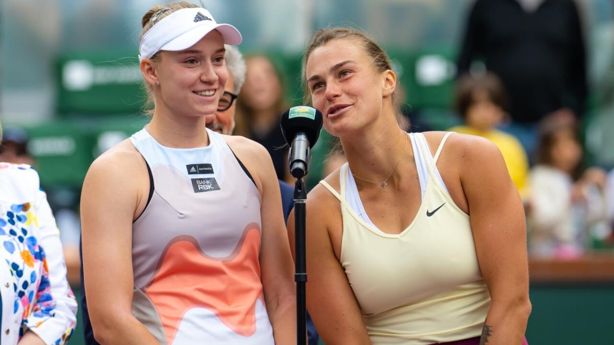 Tennis Players Elena Rybakina and Aryna Sabalenka